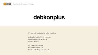 
                            4. Debkonplus Seminare & Trainings | Forderungs- und ...