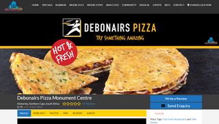 
                            11. DEBONAIRS PIZZA Monument Centre KIMBERLEY • City Portal