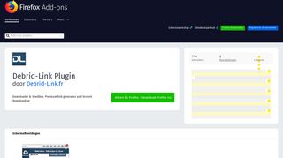 
                            9. Debrid-Link Plugin – Deze extensie downloaden voor ? Firefox (nl)