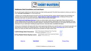 
                            6. Debt Busters : Credit Card Debt Relief & Credit Repair Services