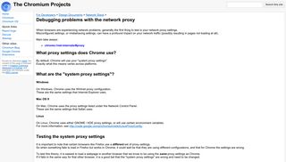 
                            6. Debugging problems with the network proxy - The Chromium Projects