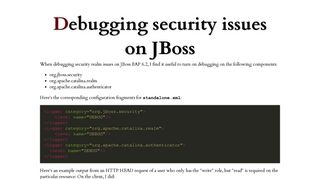 
                            8. Debugging security issues on JBoss - skybert.net