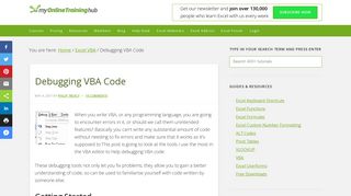 
                            1. Debugging VBA Code • My Online Training Hub