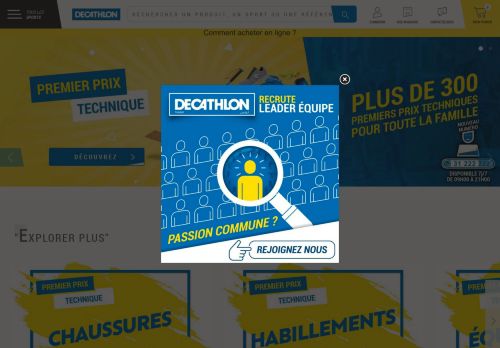 
                            11. DECATHLON TUNISIE: Matériel, vêtements, chaussures de sport