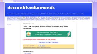 
                            5. deccanbluediamonds: Quick Link: E-Payslip , Annual Income ...