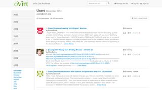 
                            10. December 2013 - Users - Ovirt List Archives