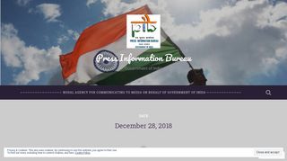 
                            7. December 28, 2018 – Press Information Bureau