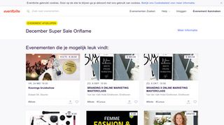 
                            12. December Super Sale Oriflame Tickets, vrij, 23 nov. 2018 om 19:30 ...