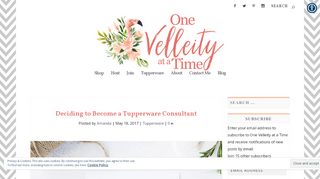 
                            11. Deciding to Become a Tupperware Consultant ⋆ One Velleity At A Time