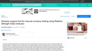 
                            4. Decision support tool for manual currency trading ... - ResearchGate