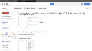 
                            11. Decisions and Orders of the National Labor Relations Board, V. 346, ...
