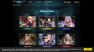 
                            2. Deck Builder-Select a Class- | Shadowverse Portal | Shadowverse ...