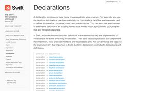 
                            3. Declarations — The Swift Programming Language (Swift 5)