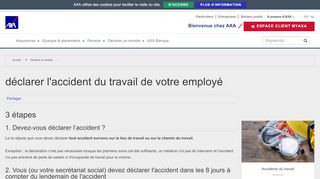 
                            12. déclarer l'accident du travail de votre employé - AXA