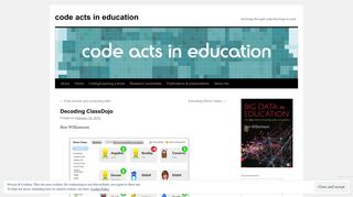 
                            10. Decoding ClassDojo | code acts in education