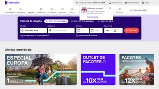 
                            2. Decolar.com: Passagens Aéreas, hotéis e pacotes de viagens