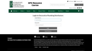 
                            9. Decorative Plumbing Distributors: Login Page - Fremont-CA