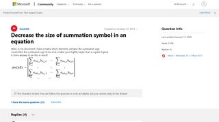 
                            12. Decrease the size of summation symbol in an equation - Microsoft ...