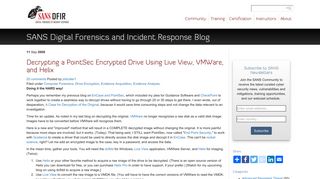 
                            9. Decrypting a PointSec Encrypted Drive Using Live View ... - SANS DFIR