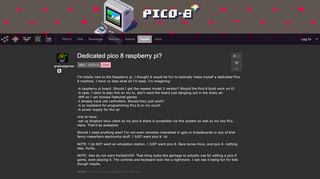 
                            12. Dedicated pico 8 raspberry pi? - Lexaloffle