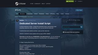 
                            10. Dedicated Server Install Script :: ATLAS General Discussions