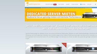 
                            2. Dedicated Server — webtropia.com