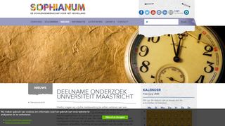 
                            13. Deelname onderzoek Universiteit Maastricht | Sophianum