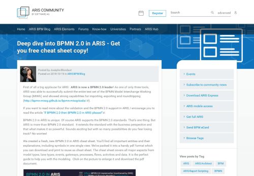 
                            10. Deep dive into BPMN 2.0 in ARIS - Get you free cheat sheet copy ...