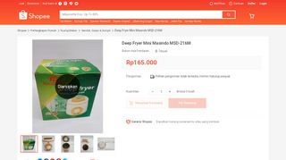 
                            8. Deep Fryer Mini Masindo MSD-216M | Shopee Indonesia