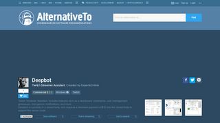 
                            12. Deepbot Alternatives and Similar Software - AlternativeTo.net