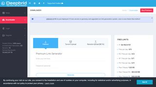 
                            13. Deepbrid.com - Downloader | Free premium link generator, ...