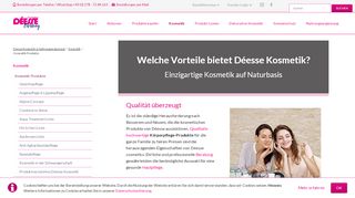 
                            6. Déesse Pflegende Kosmetik zur Haut-, Körper- und Gesichtspflege ...