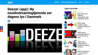 
                            12. Deezer (app): Ny musikstreamingtjeneste ser dagens lys i Danmark