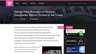 
                            8. Deezer Piles Pressure on Pirates, Deezloader Reborn Throws in the ...