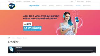 
                            13. Deezer: Portail my.t mobile – île Maurice