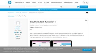 
                            3. Default Contact List - FutureSmart 4 - HP Support Community - 6405362