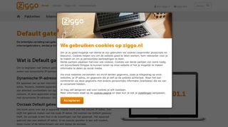 
                            6. Default gateway theft | Klantenservice | Ziggo