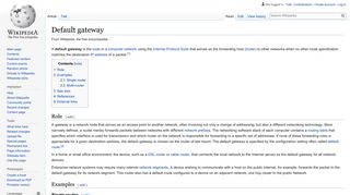 
                            7. Default gateway - Wikipedia