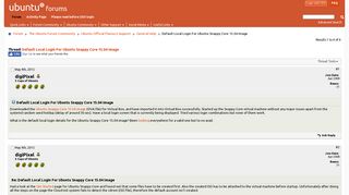 
                            3. Default Local Login For Ubuntu Snappy Core 15.04 Image - Ubuntu Forums
