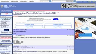 
                            11. Default Login and Password for Polycom Soundstation IP6000 - Avaya ...