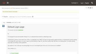 
                            3. Default Login page | Oracle Community
