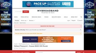 
                            6. Default Password - Huawei B683 Wifi Router | MyBroadband