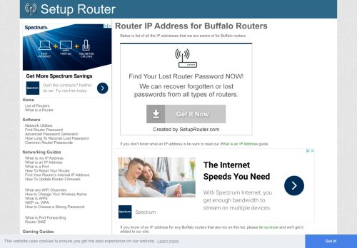 
                            9. Default router IP addresses for Buffalo routers. - SetupRouter