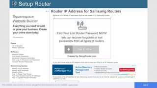 
                            5. Default router IP addresses for Samsung routers. - ...