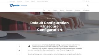 
                            6. Default Settings = Insecure Settings - Panda Security