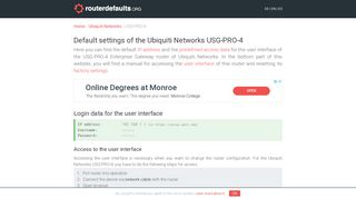 
                            7. Default settings of the Ubiquiti Networks USG-PRO-4 - routerdefaults.org