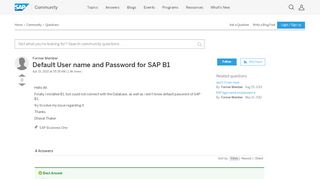 
                            2. Default User name and Password for SAP B1 - archive SAP