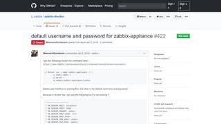 
                            13. default username and password for zabbix-appliance · Issue #422 ...