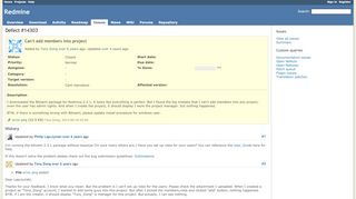 
                            11. Defect #14303: Can't add members into project - Redmine