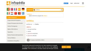 
                            1. Definição ou significado de enfática no Dicionário Infopédia da Língua ...